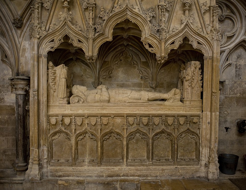 The tomb of Batholomew Burghersh at Lincoln Cathedral,UK.