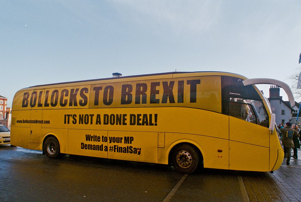 Bollock To Brexit Bus in Norwich, Norfolk, UK