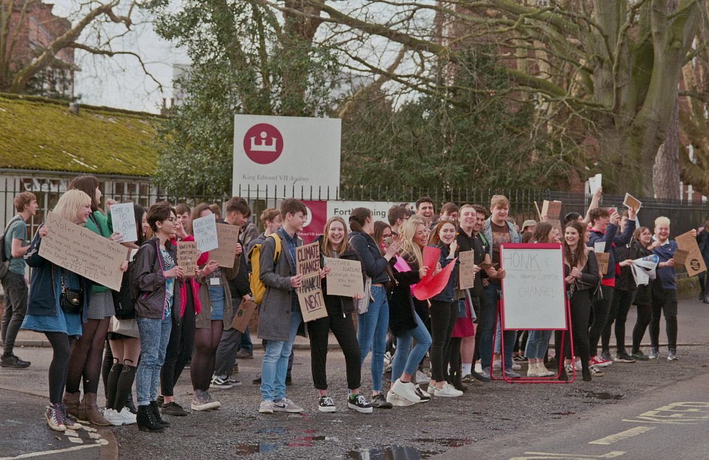 King Edward VII Academy Extinction Rebellion Protest