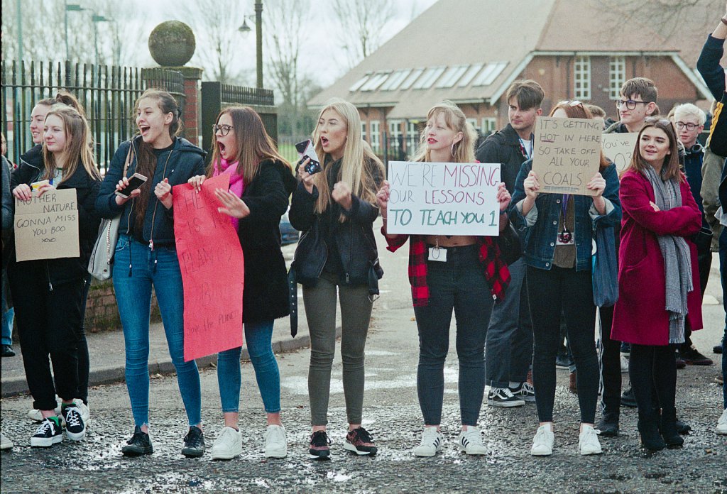 King Edward VII Academy Extinction Rebellion Protest