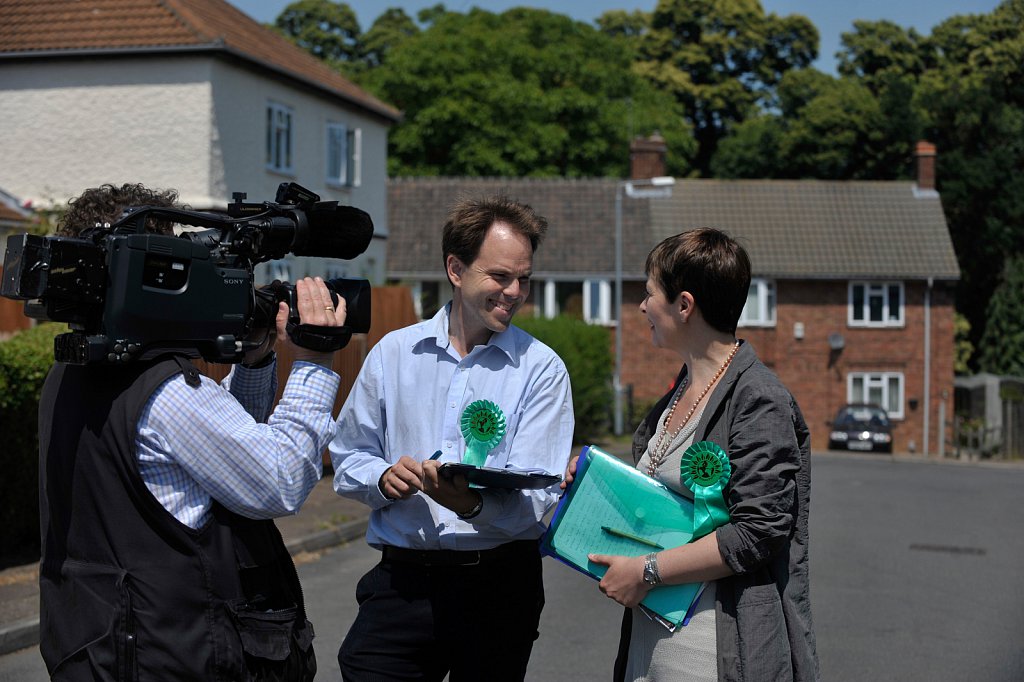 The Green Party campaigning in Norwich