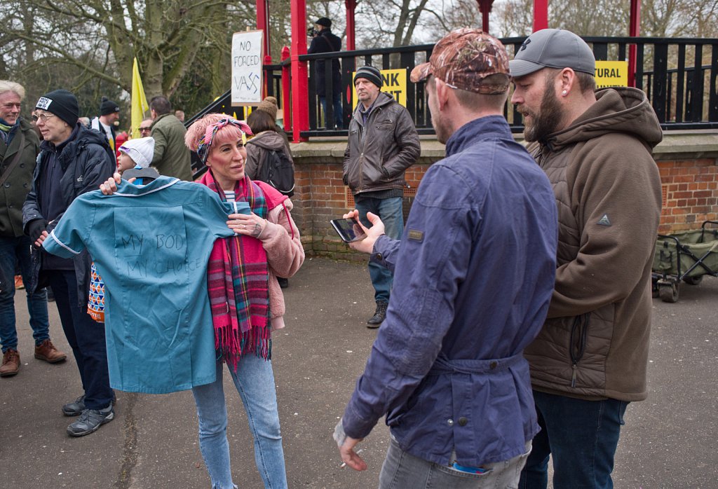 Covid vaccine mandate protests, King's Lynn