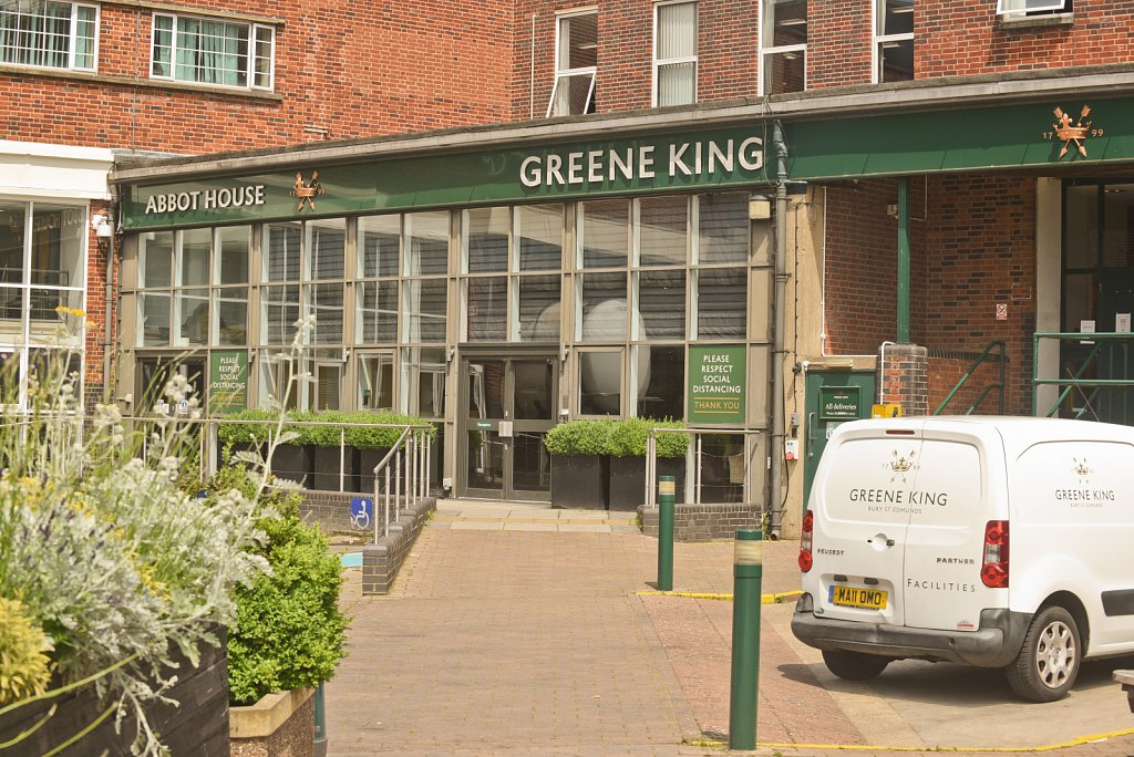 Green King brewery, Bury St Edmunds, Suffolk,UK.