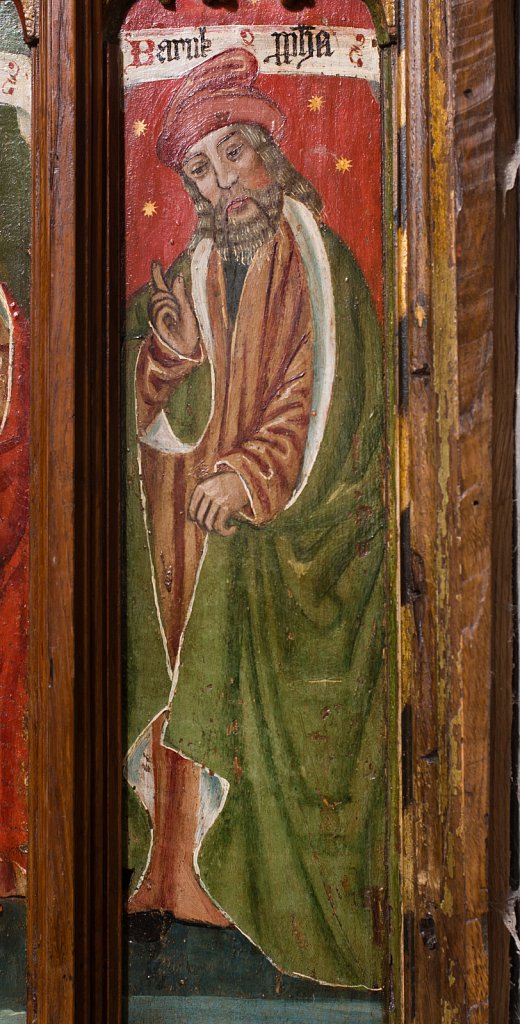 The rood screens at St Nicholas's church, Bedfield, Suffolk.