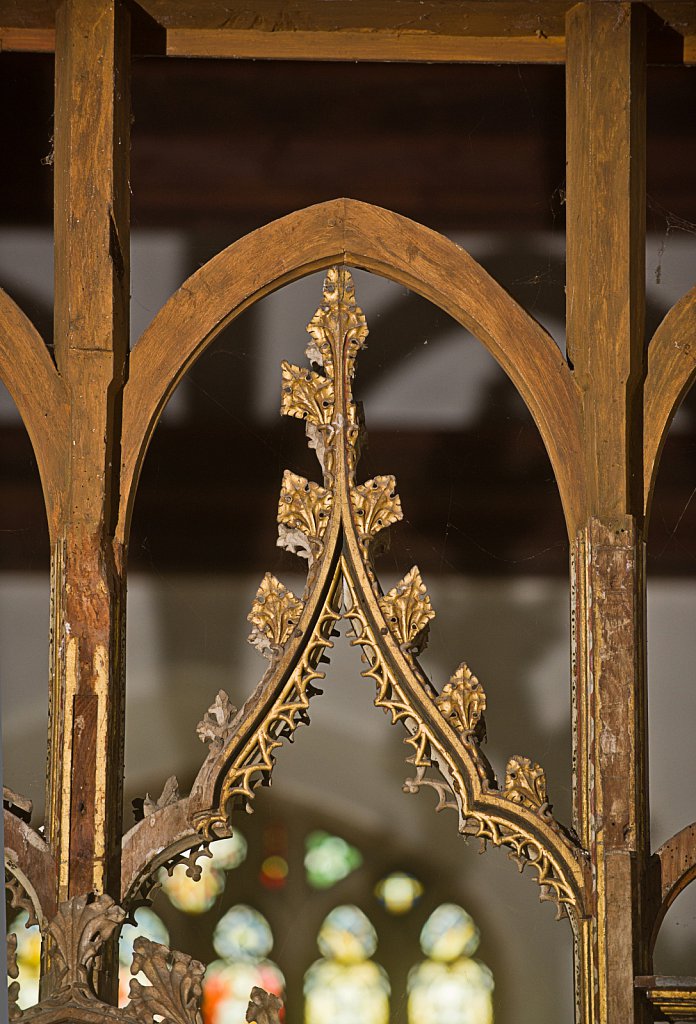  The rood screens and detail at All Saints Church, Marsham,Norfolk.