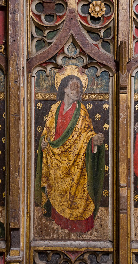  The rood screens and detail at All Saints Church, Marsham,Norfolk.