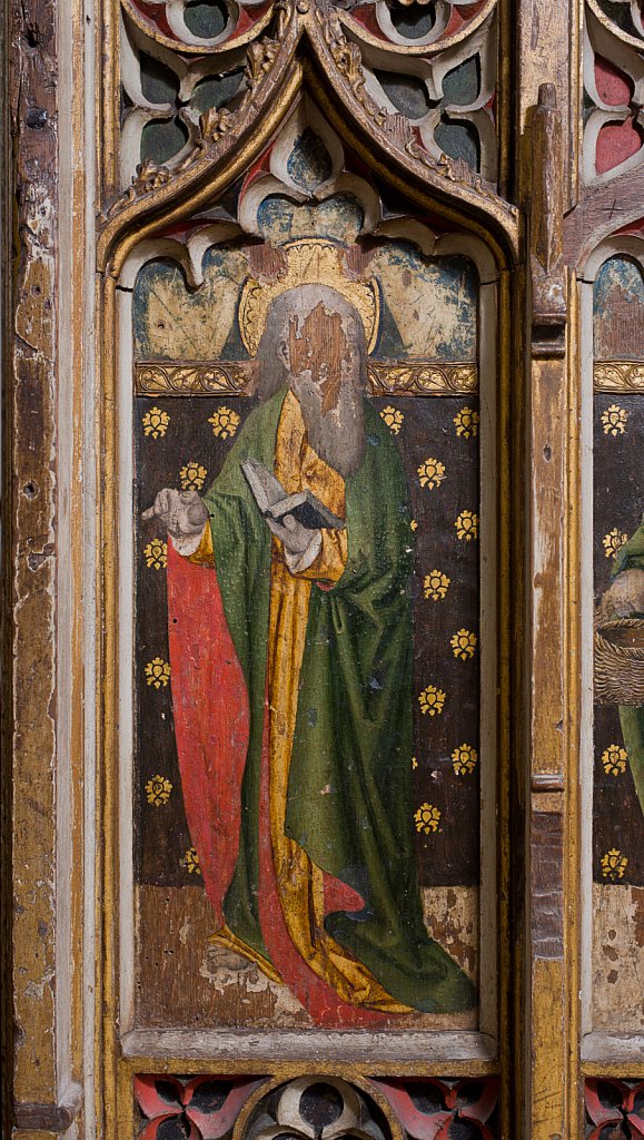  The rood screens and detail at All Saints Church, Marsham,Norfolk.