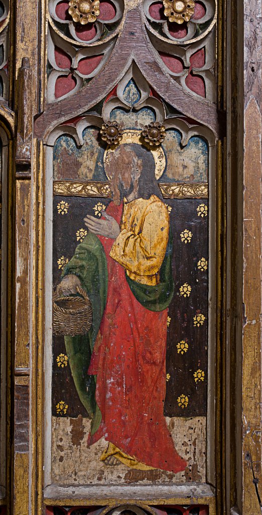  The rood screens and detail at All Saints Church, Marsham,Norfolk.