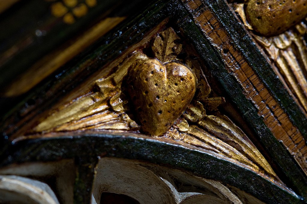  The rood screen and detail at St Michael, Barton Turf, Norfolk.