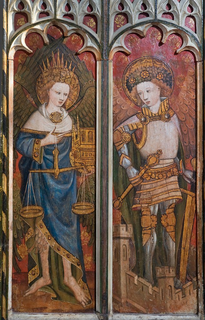  The rood screen and detail at St Michael, Barton Turf, Norfolk.