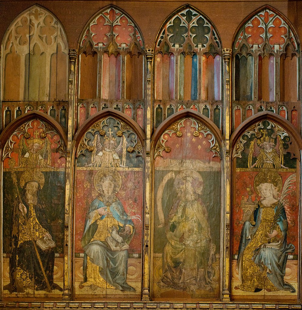  
The Rood screen & detail at St Helen's church, Ranworth, Norfolk, UK