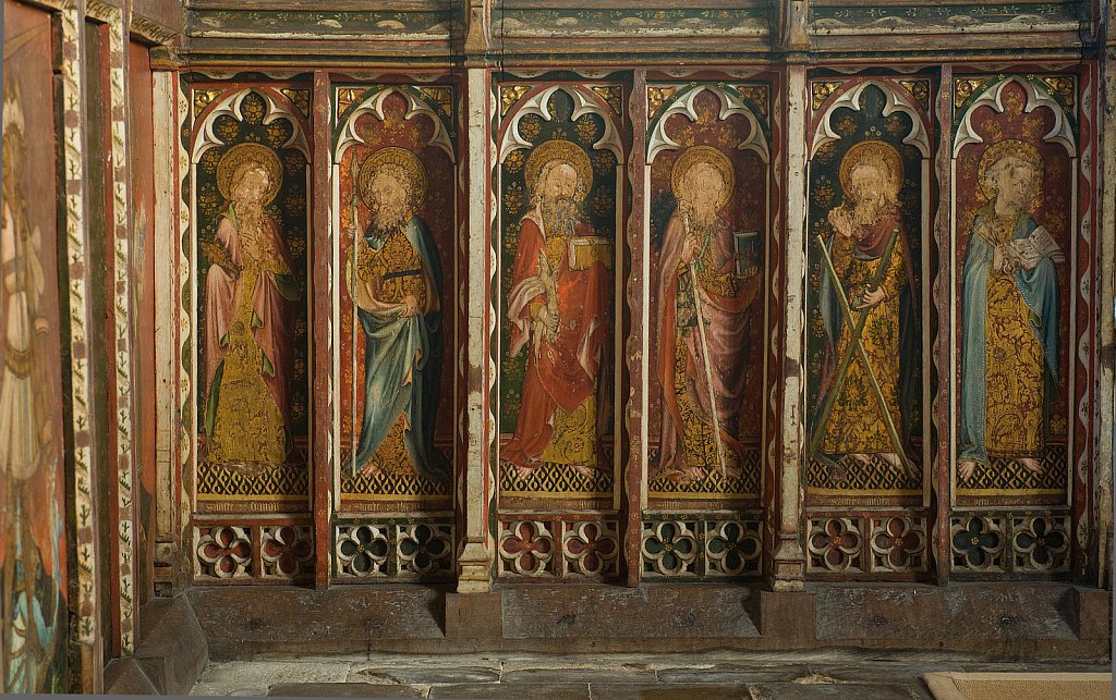  
The Rood screen & detail at St Helen's church, Ranworth, Norfolk, UK