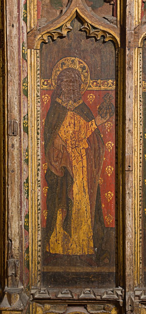  The rood screen and detail at St Botolphs Church, Trunch,Norfolk,UK