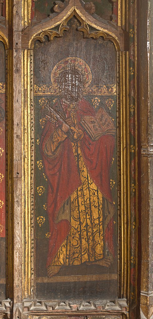  The rood screen and detail at St Botolphs Church, Trunch,Norfolk,UK