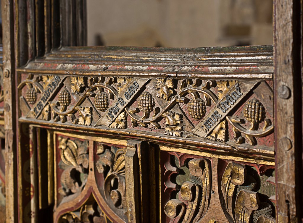  The rood screen and detail at St Botolphs Church, Trunch,Norfolk,UK