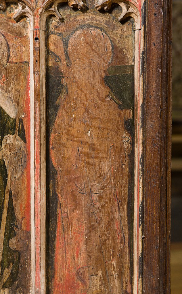 The rood screen and detail at the Church of Saint Peter & Saint Paul Barnham Broom, Norfolk,UK.