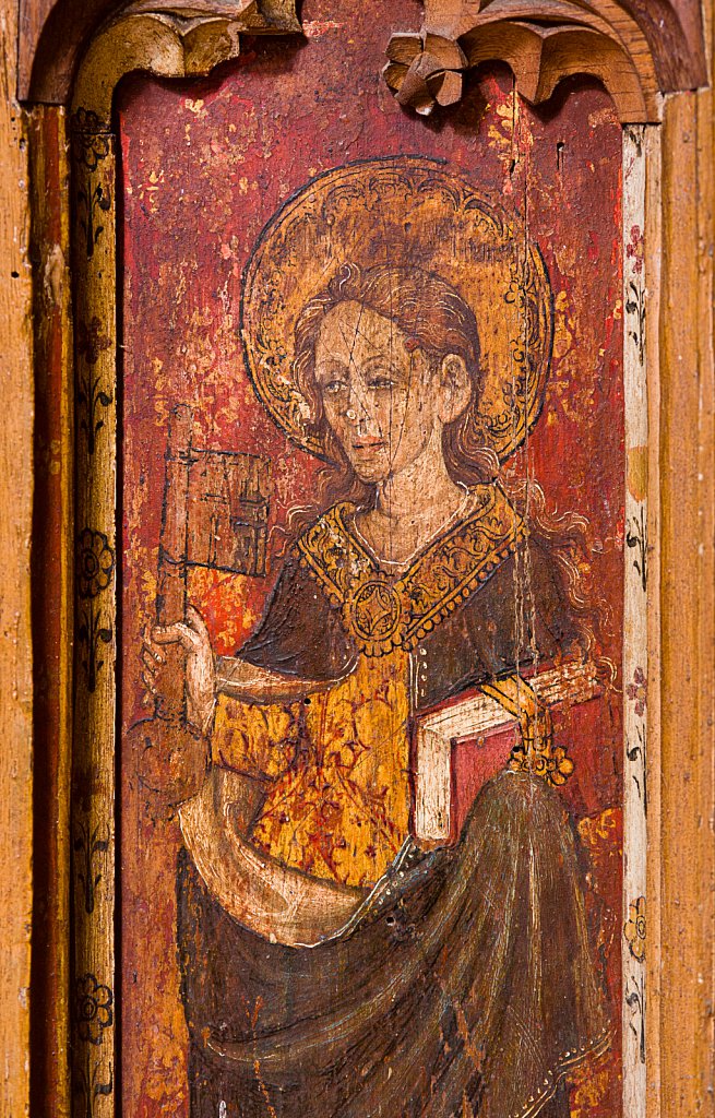  The rood screens at St Mary's Church, North Elmham, Norfolk,UK