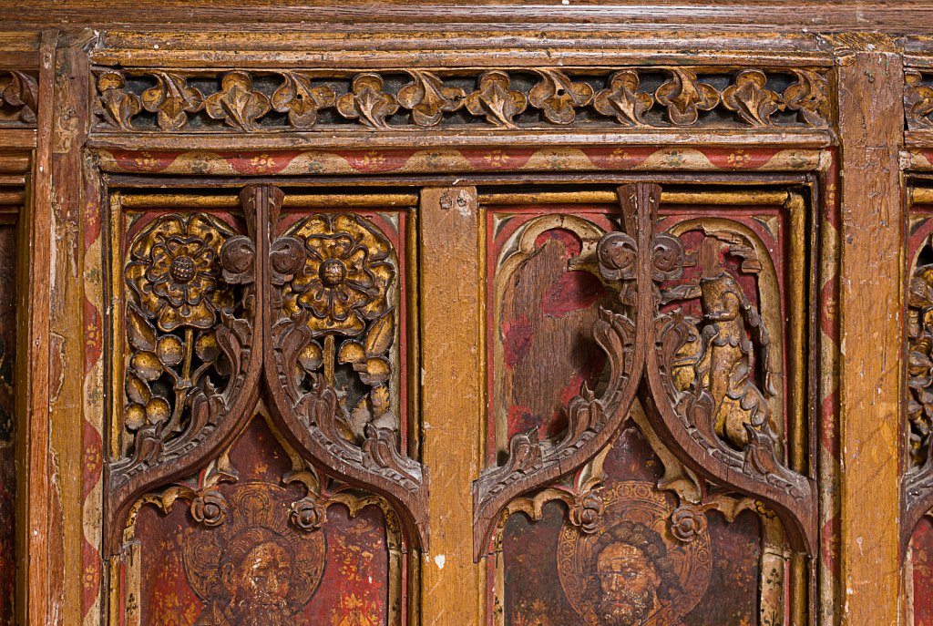  The rood screens at St Mary's Church, North Elmham, Norfolk,UK