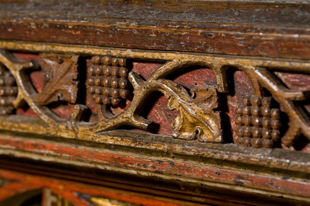  
The rood screen and detail at All Saints church, Filby, Norfolk, UK