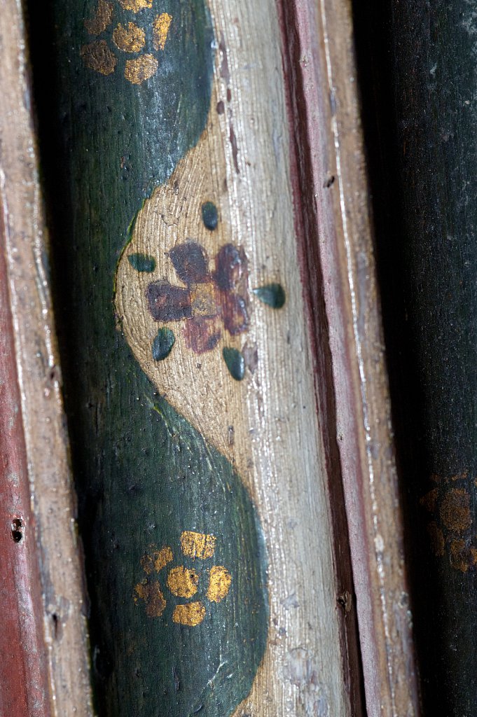 The Rood screen at Saint Mary the Virgin, Tunstead,UK