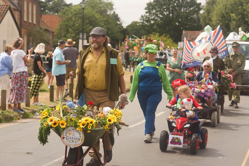 The Burnhams Flower Show Fete & Carnival parade, 2025