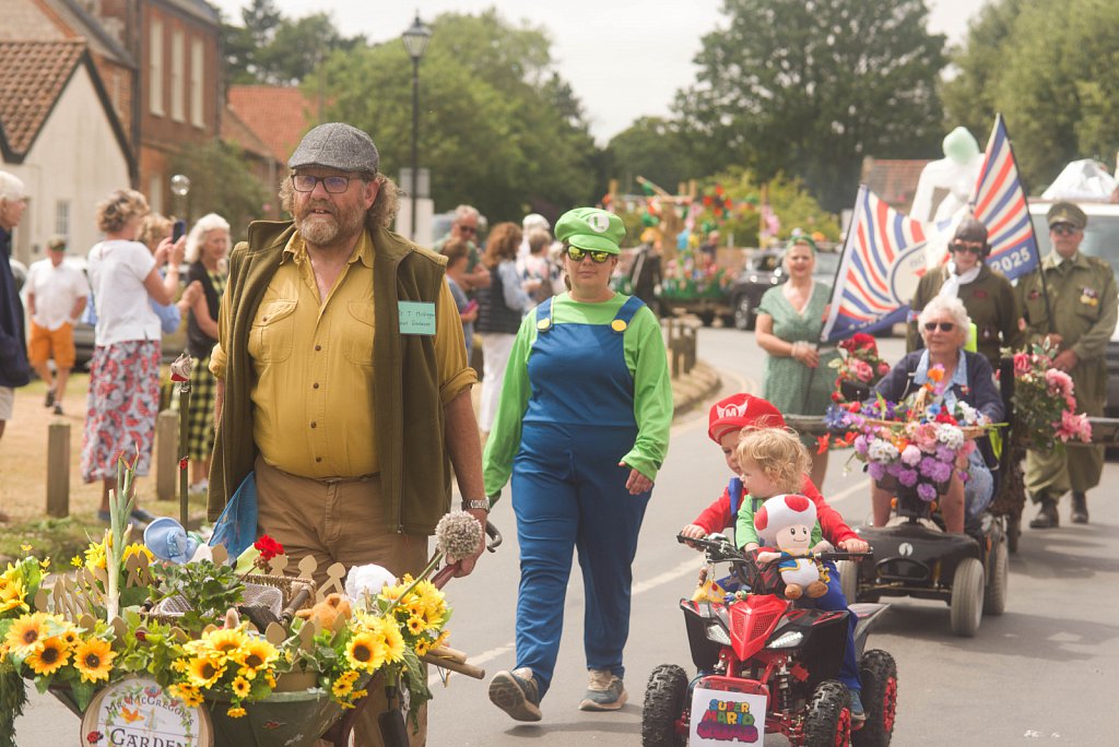 The Burnhams Flower Show Fete & Carnival parade, 2025