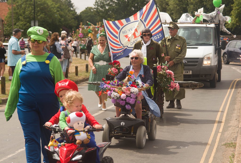 The Burnhams Flower Show Fete & Carnival parade, 2025