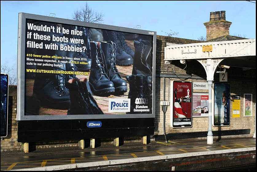 Billboard Advert for the Police Federation. IMage by Royston Martis