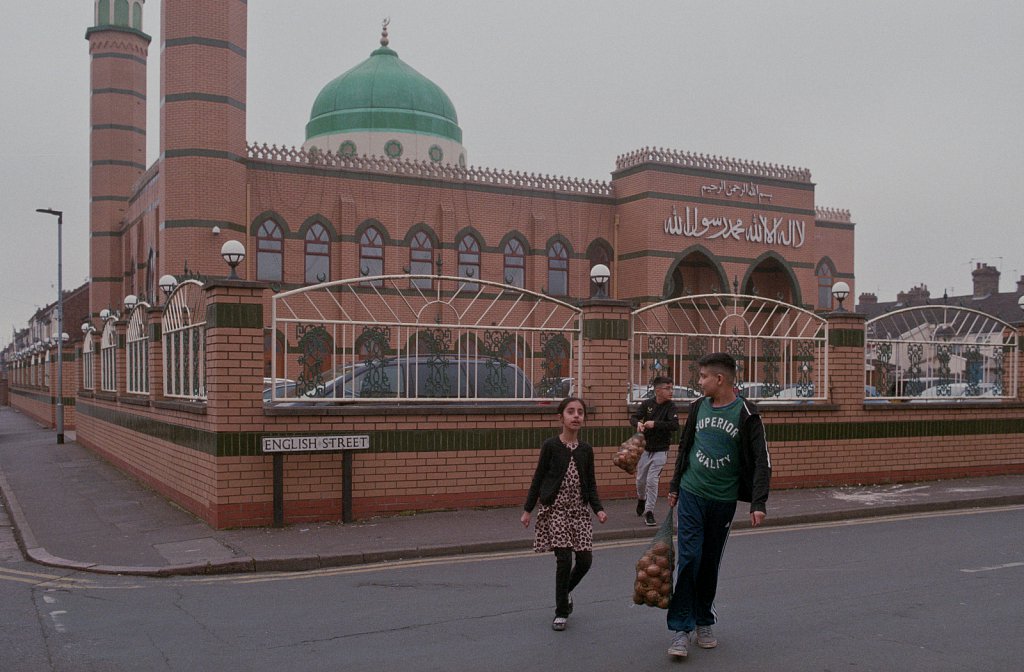 Masjid Ghousia Mosque on the corner of English Street, Peterborough.