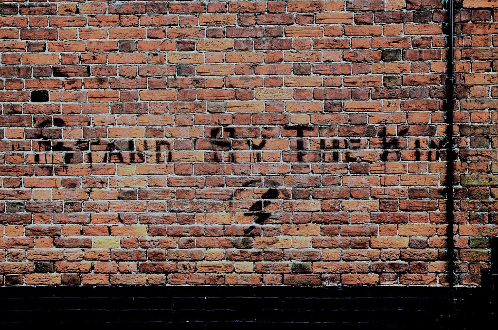 British Union of Fascism graffiti in Aylsham - Click for an enlarged view.